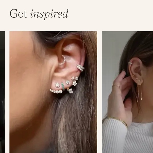 14K IDYL POWER EAR CUFF DIAMOND EARRING - Picture 6 of 9